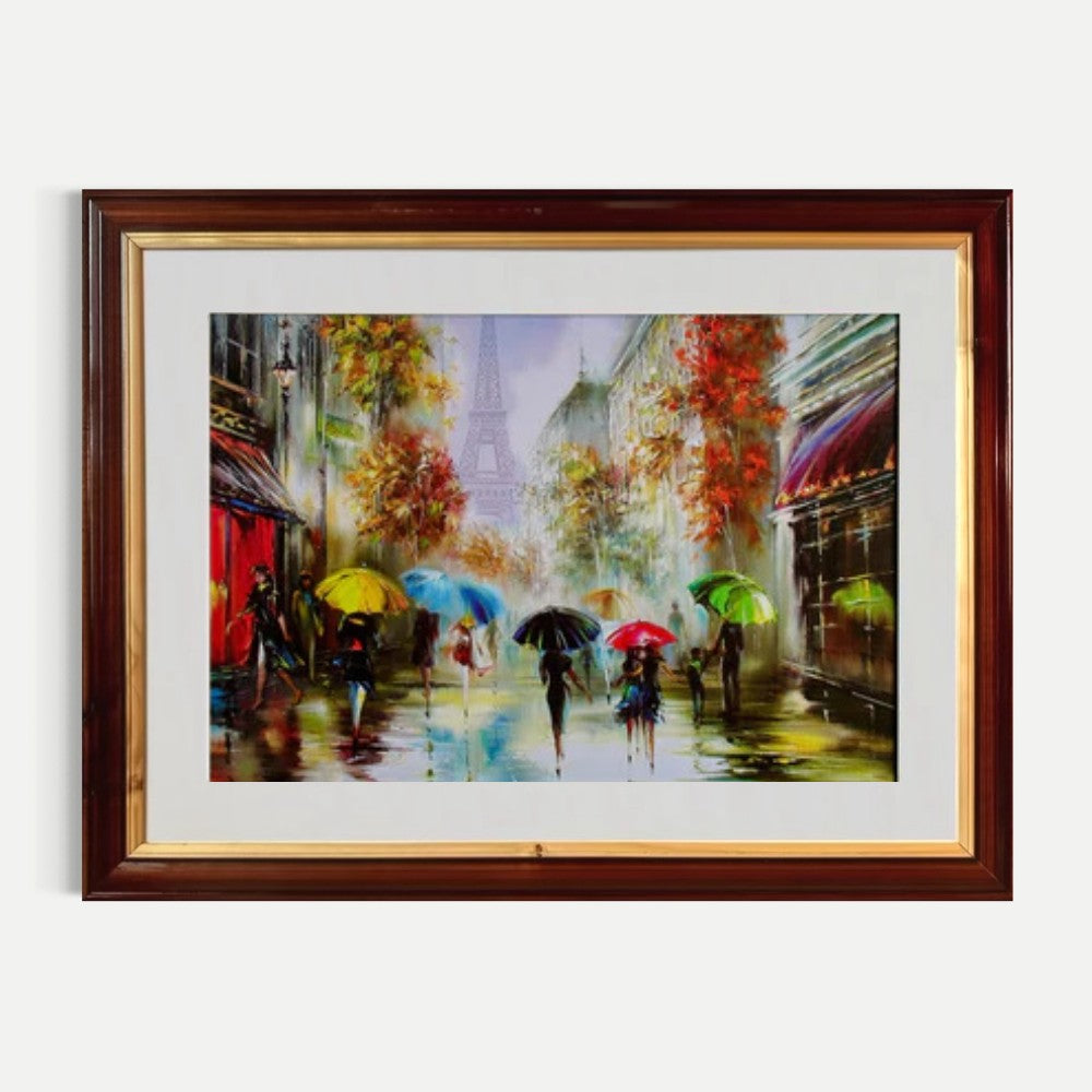 Sombrillas multicolores