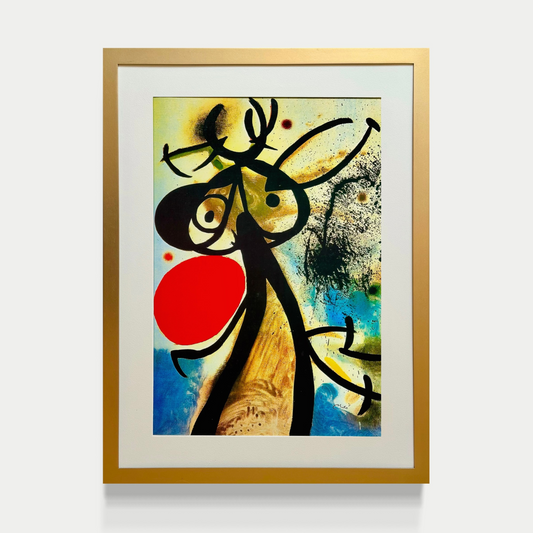Mujer y pájaro frente al sol  - Joan Miró