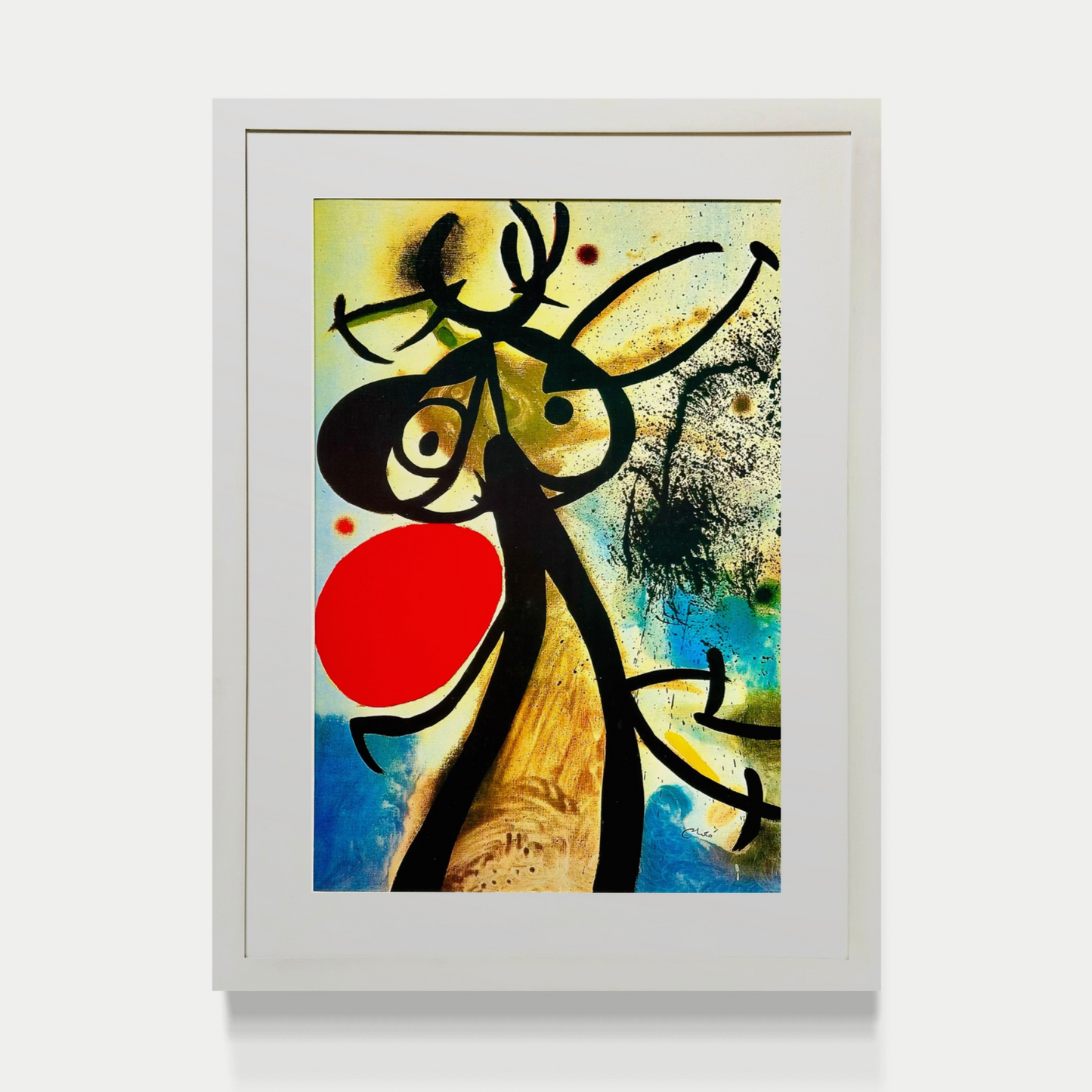 Mujer y pájaro frente al sol  - Joan Miró